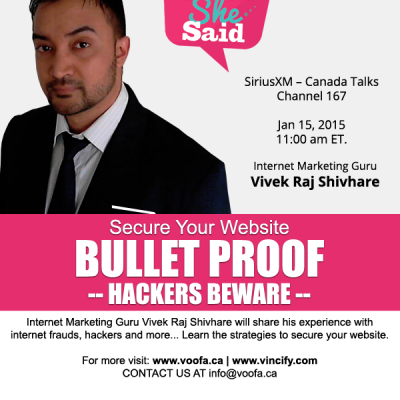 Secure Your Website from Hackers. Get Bullet Proof Website Design | VOOFA.ca