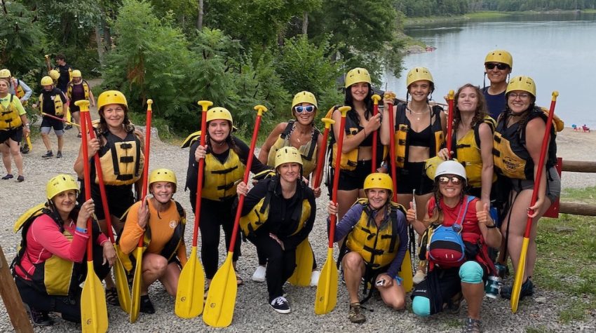women's white water rafting adventure