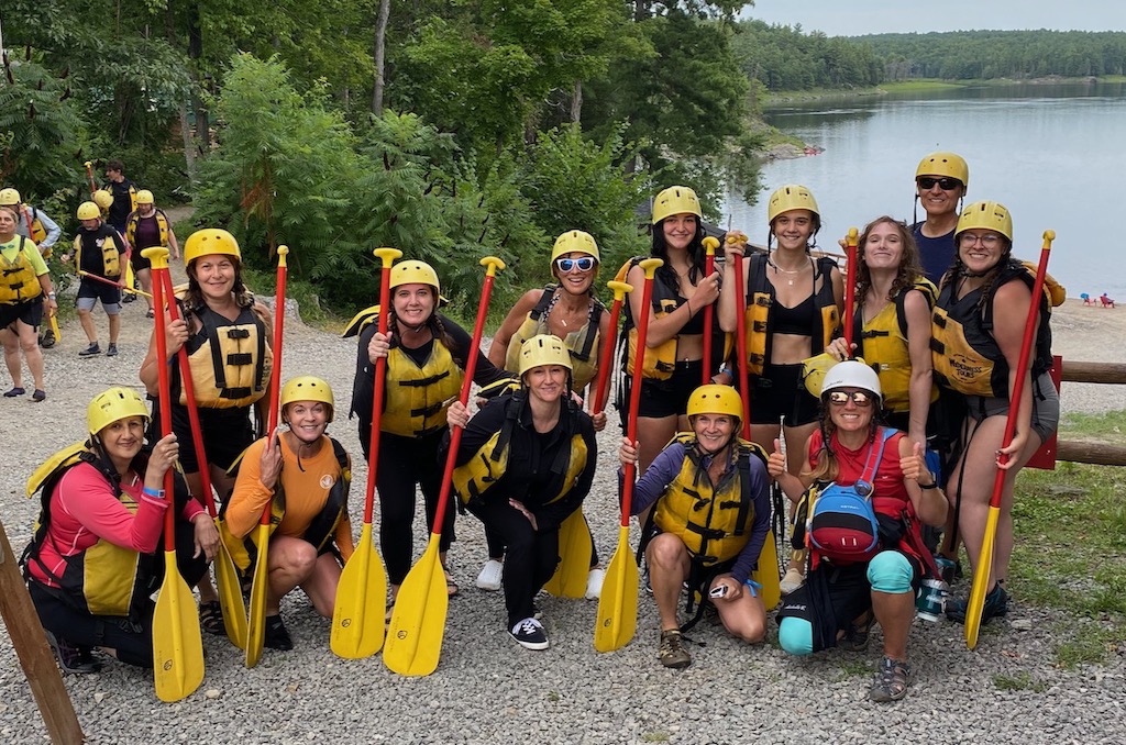 women's white water rafting adventure