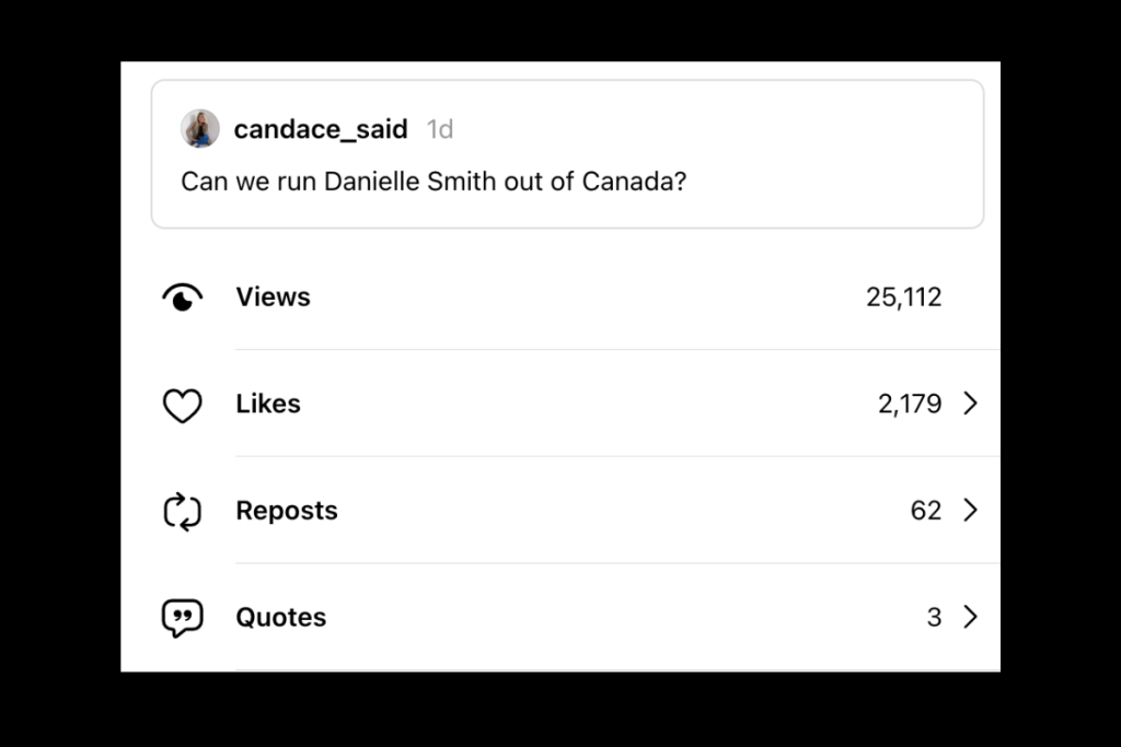 seems like a lot of people think danielle smith is a traitor