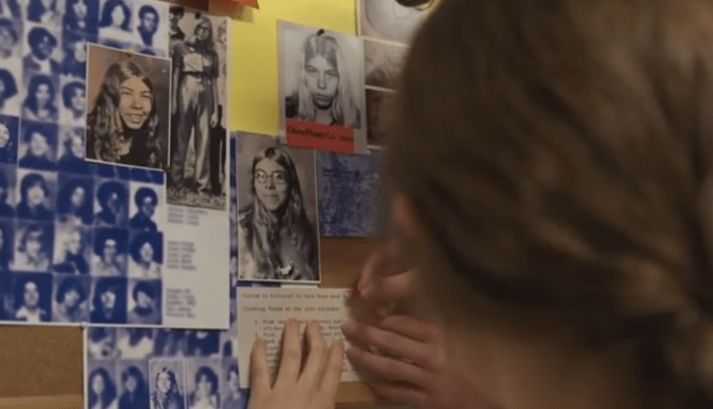 students solving crime in Redhead Murders documentary
